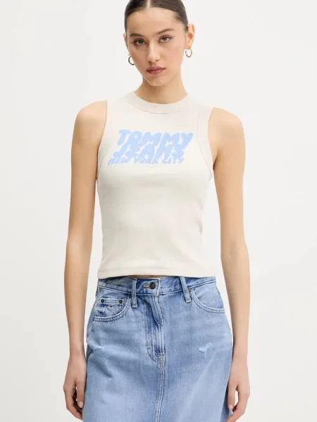 Дънки Tommy Hilfiger бежово