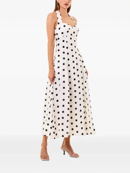 Rochie midi Nicholas cu buline alb
