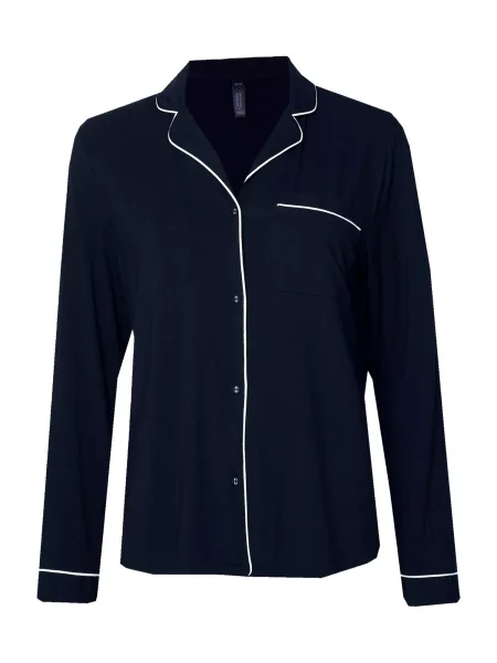 Hunkemöller Bluză de noapte Essential negru alb