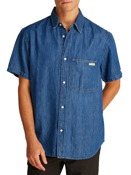 Риза Calvin Klein синьо