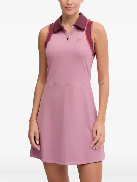 Szorty Ea7 Emporio Armani z zamkiem błyskawicznym do połowy różowe