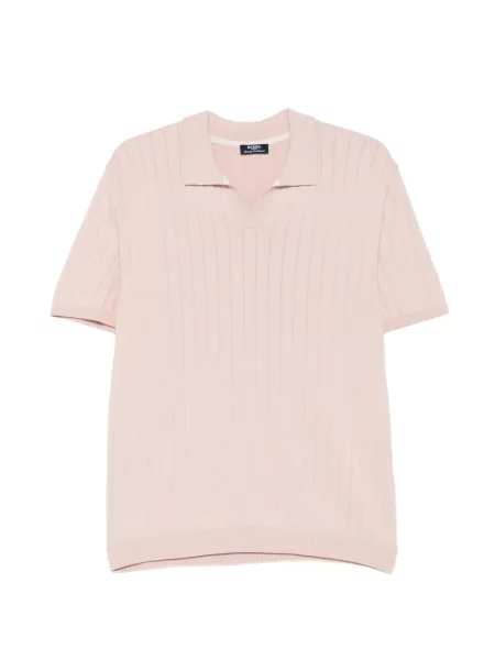 Tricou Barba tricotate cu decolteu în V roz