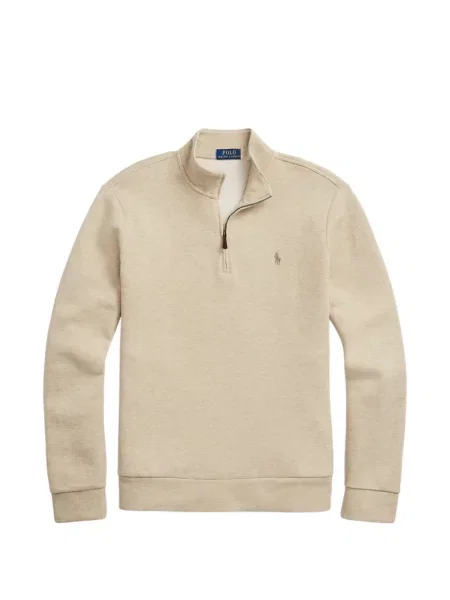 Tricou polo Polo Ralph Lauren cu glugă cu blană cu broderie roșu