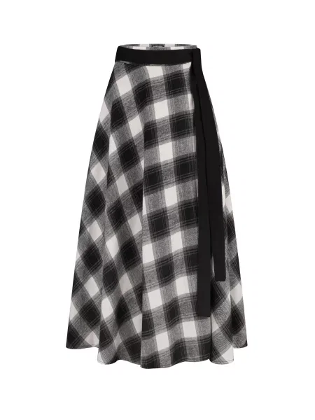 Спідниця максі КОБЗАРТ світло-сірий бавовна/поліестер сіра