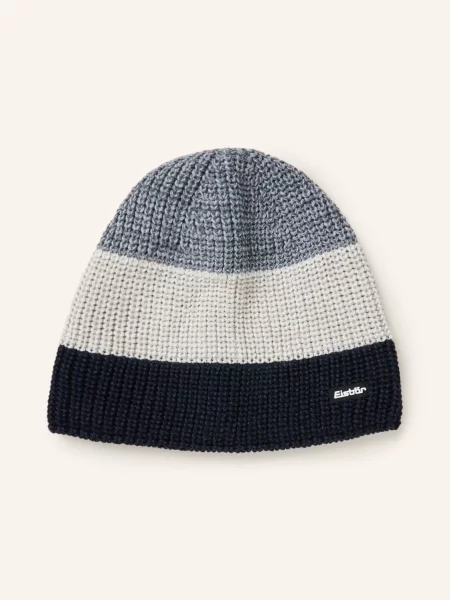 Eisbär Czapka Caris Z Dodatkiem Wełny Merino blau szara