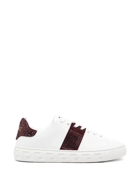 Sneakerși Versace din piele alb