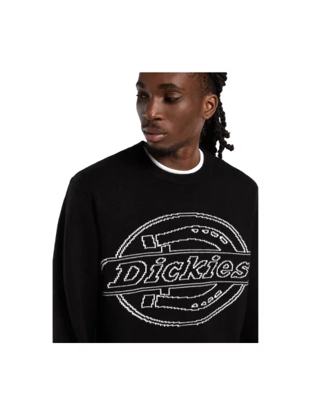 Sweter Dickies żakardowy czarny