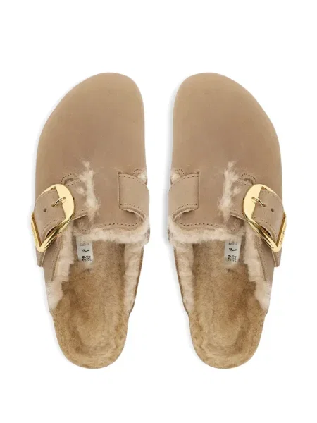 Szarvasbőr mules Birkenstock barna