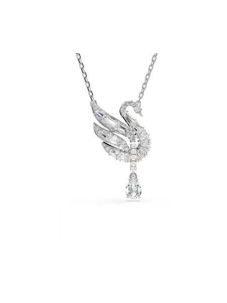 Naszyjnik Swarovski szary