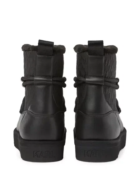 Termic botine Karl Lagerfeld din dantelă negru