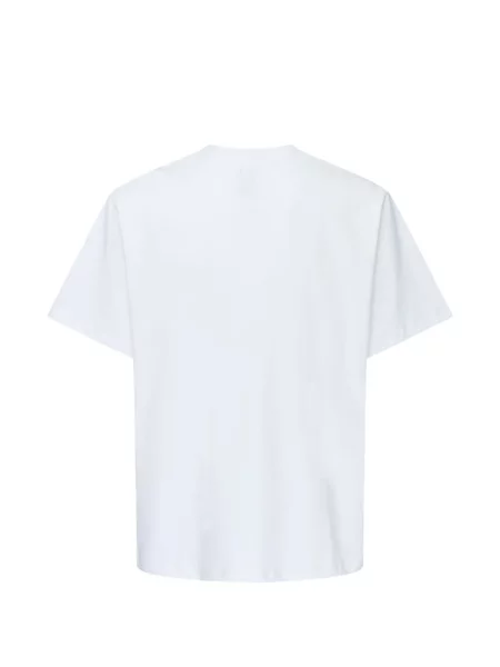 Tricou Vowels cu imagine alb