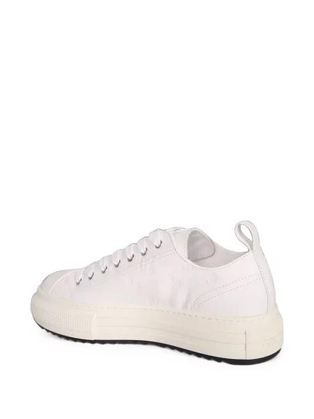 Sneakerși Dsquared2 cu platformă cu autograf alb
