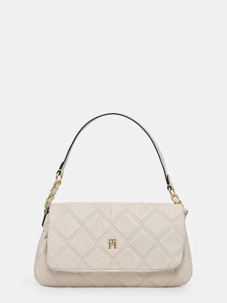TOMMY HILFIGER Geantă de umăr crem bej