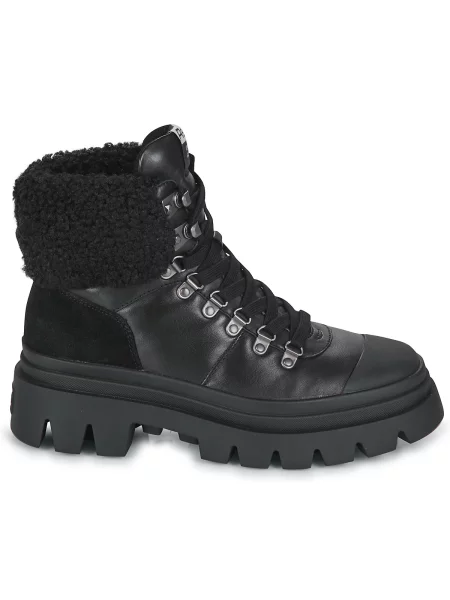 Pantofi Ash cu blană negru