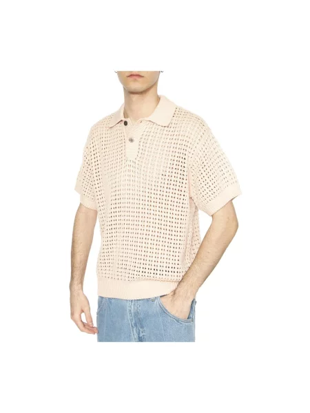 Koszulka polo Obey różowa