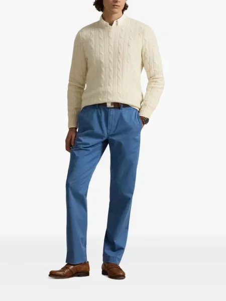 Șapcă Polo Ralph Lauren cu broderie din țesătură twill în carouri albastru