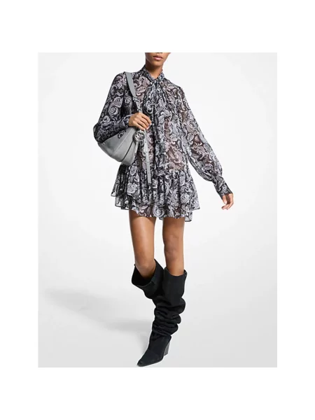 Sukienka Michael Kors z wzorem paisley czarna