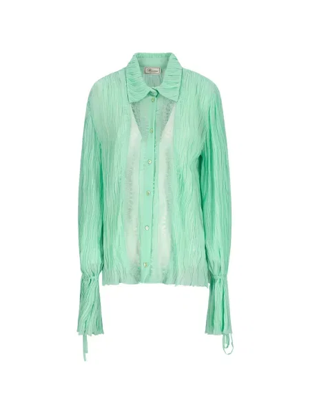 Cămașă Blumarine din dantelă verde