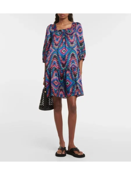 Rochie Eres din satin cu imagine