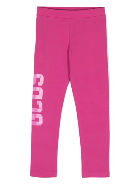 Legginsy dziecięce Gcds różowe
