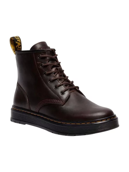 Botki Dr. Martens skórzane brązowe