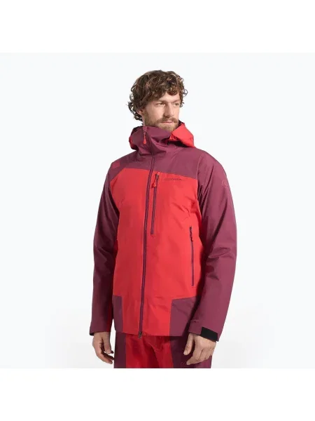 Geacă hibrid pentru bărbați La Sportiva Alpine Guide GTX Perfomance mountain red/redwood roșu