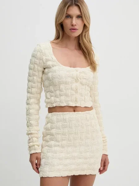 Nanushka bluzka JYLAN beżowa