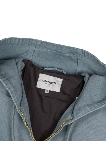 Geacă Carhartt Wip cu glugă albastru