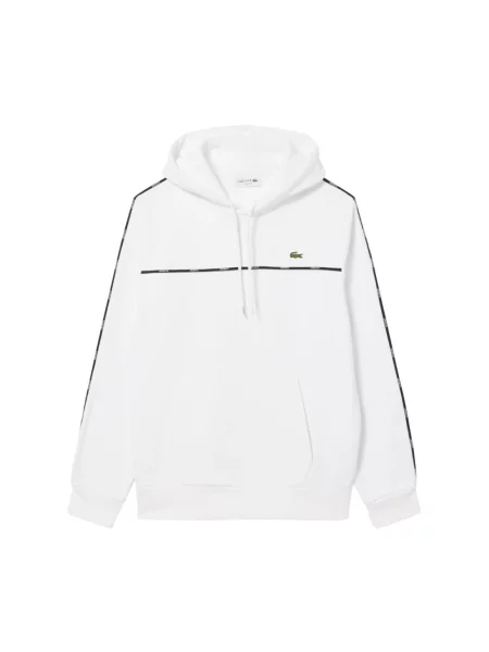 Lniana bluza Lacoste biała