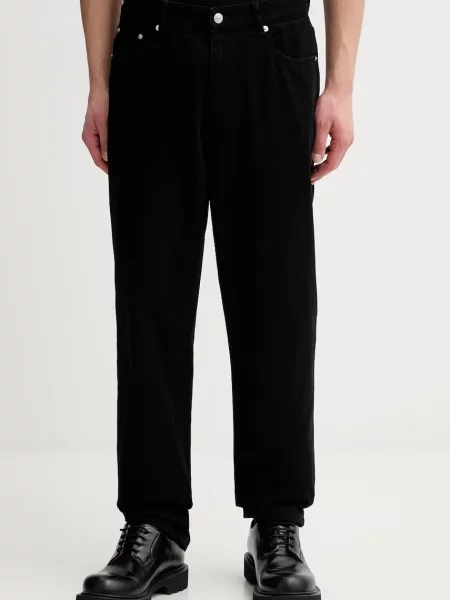 Les Deux pantaloni de drept negru