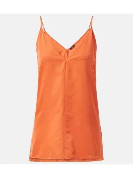 Top Joseph de mătase portocaliu