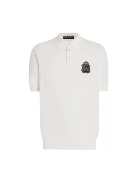 Koszulka polo Dolce And Gabbana biała