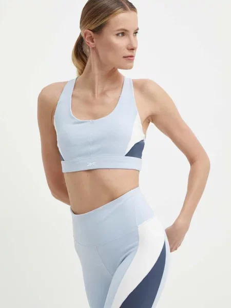 Sportovní podprsenka Reebok LUX Collection modrá