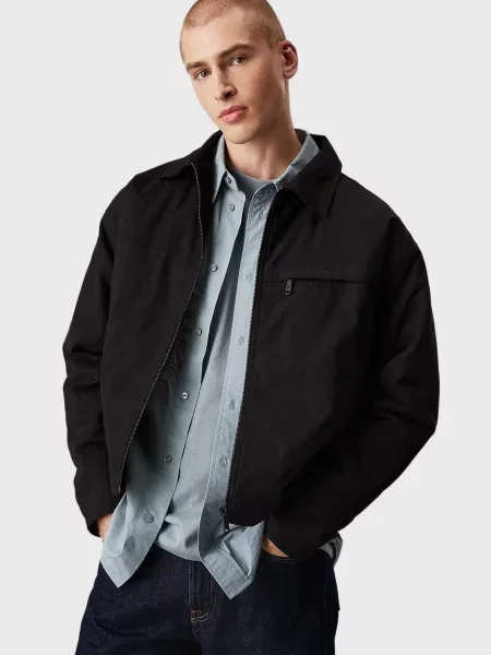 Джинсова куртка Calvin Klein Jeans чорна