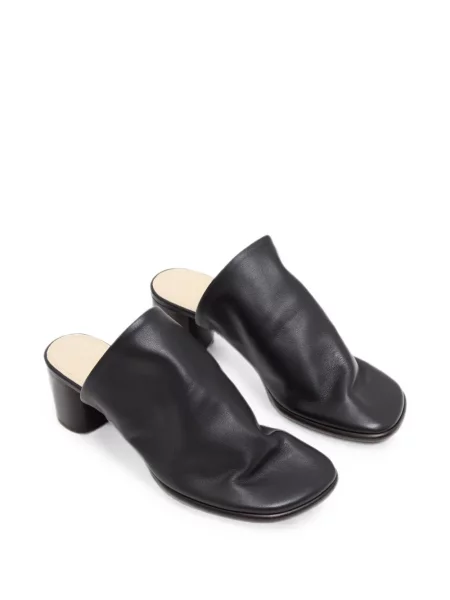 Papuci tip mules Lemaire din piele negru