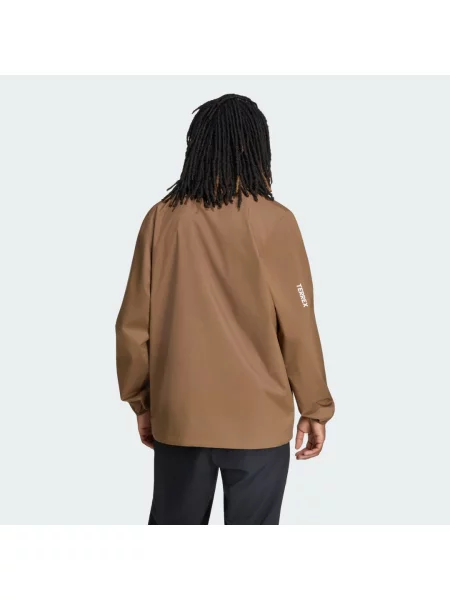 Kurtka przeciwdeszczowa Terrex Multi Essentials 2 Layer brązowa