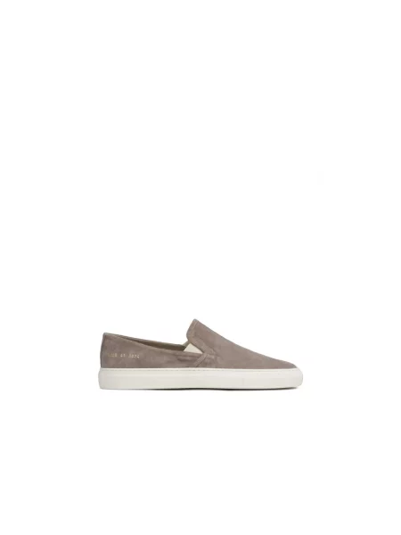 Półbuty Common Projects skórzane wsuwane szare