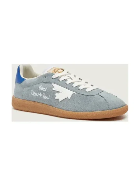 Sneakers Rebel | piele întoarsă albastru