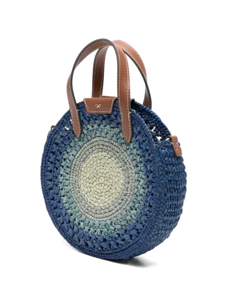 Geantă Anya Hindmarch cu funde mini albastru