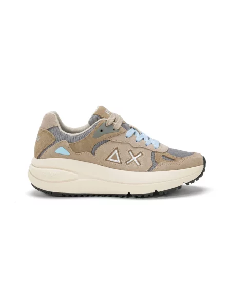 Sneakersy Sun68 beżowe