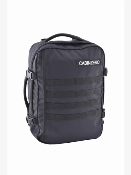 CabinZero Military 28 l túra hátizsák abszolút fekete. Méret: 28 l fekete