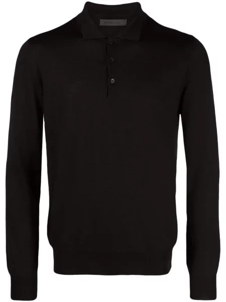 Polo Corneliani de lână maro