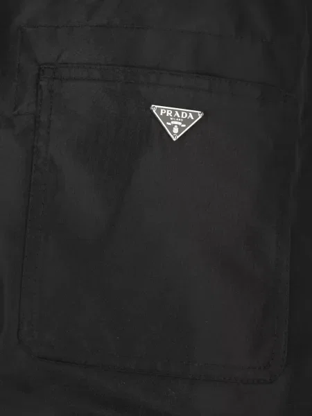 Pantaloni Prada cu autograf negru