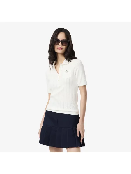 Lacoste Organiczna Koszulka Polo Slim Fit biała