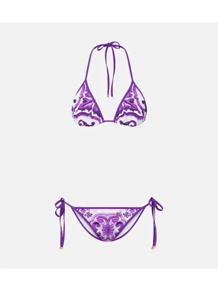 Bikini Dolce&gabbana cu imagine violet