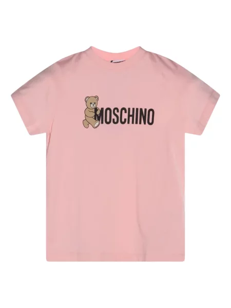 Koszulka dziecięca Moschino różowa