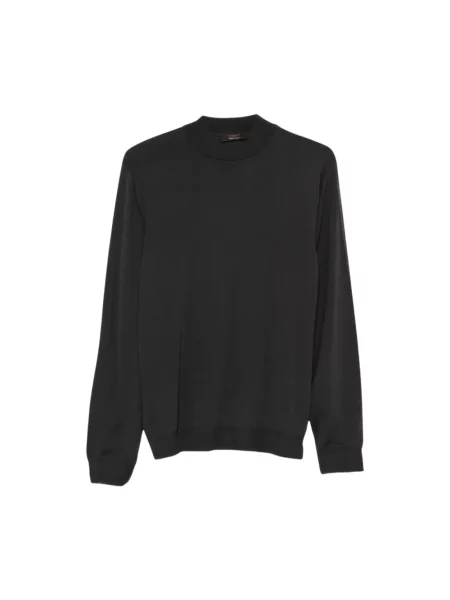 Sweter Zanone wełniany czarny