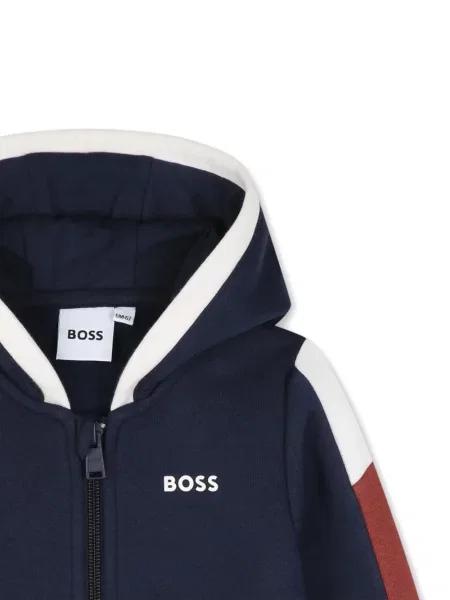 Bluza z kapturem dziecięca Bosswear niebieska