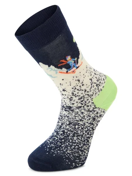 Skarpety z nadrukiem z logo w zestawie 3 szt. Happy Socks niebieskie