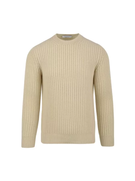 Sweter Filippo De Laurentiis wełniany beżowy